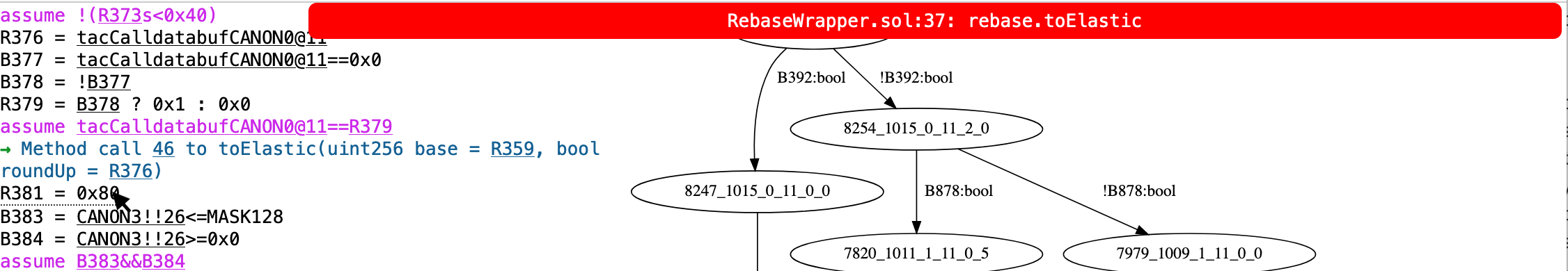 Source pointer shown on hover